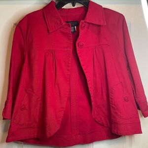 Canyon River Blues Retro 3/4 Sleeve Red Jacket Size Large
